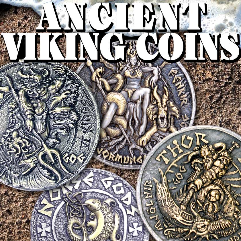 Ancient Norse Viking God Coins