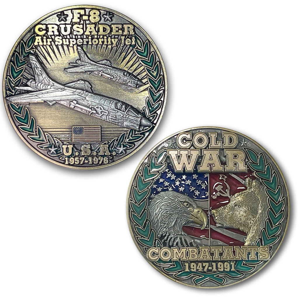 Vought F-8 Crusader USA Cold War Combatants Challenge Coin