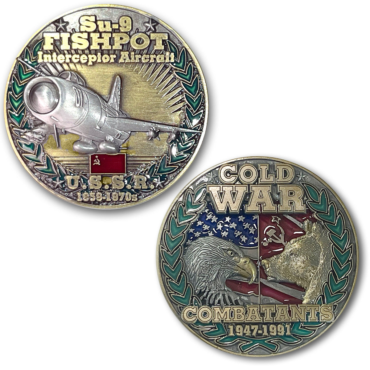 Sukhoi Su-9 Fishpot USSR Cold War Combatants Challenge Coin