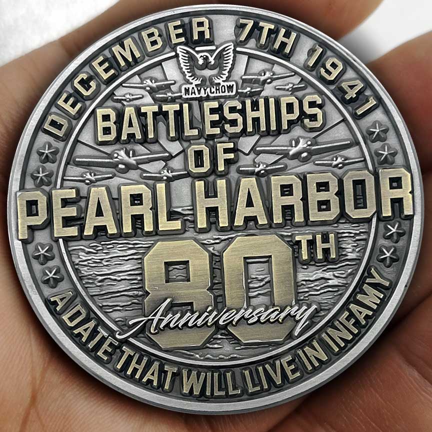 USS West Virginia BB-48 Battleships of Pearl Harbor Collectible Challenge Coin
