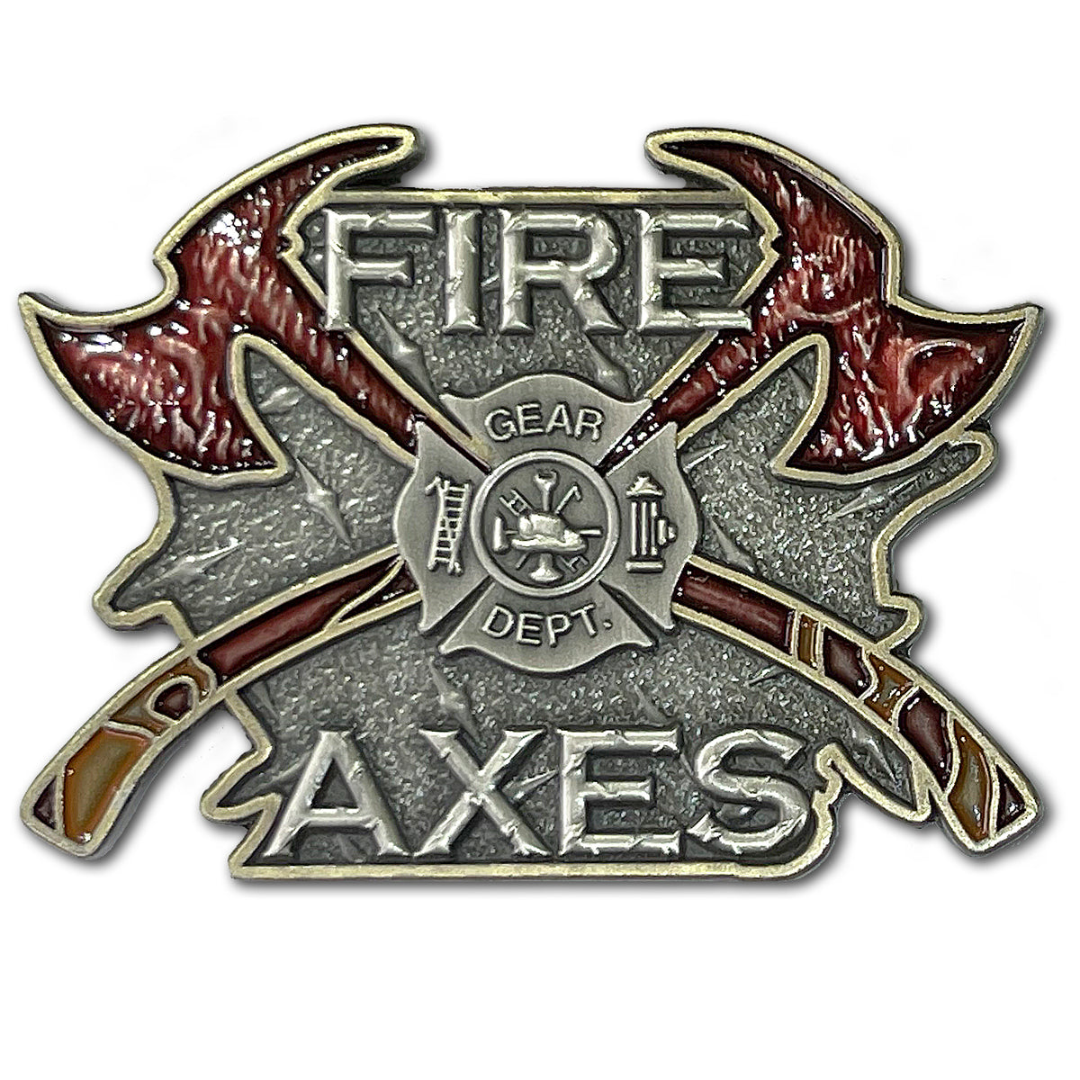 Fire and Axes Firefighter Prayer Challenge Coin