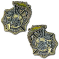 Firefighter Pipe and Drum Celtic Bagpipes Firefighting Collectible Challenge Coin