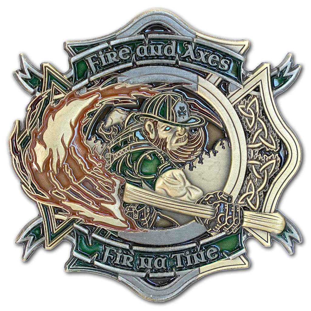Fir Na Tine Men Of Fire Celtic Irish Firefighter Collectible Challenge Coin