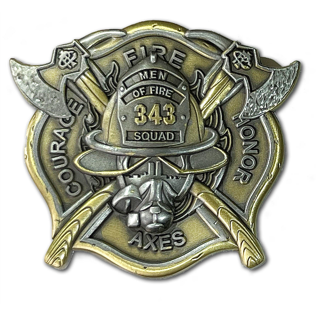 343 Men Of Fire Firefighter Challenge Coin