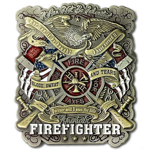 American Firefighter Blood Sweat Tears Firefighter Oath Collectible Coin