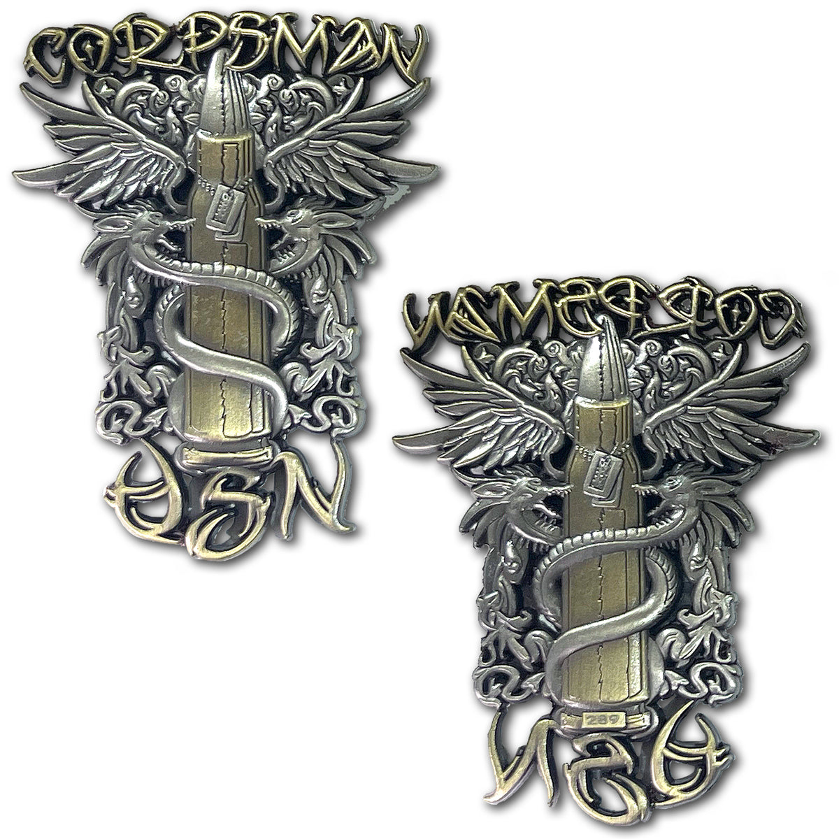 US Navy Corpsman Rate Tribal Collectible Challenge Coin