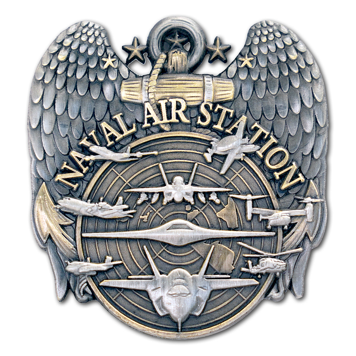 US Naval Air Station NAS Aircraft on Radar Collectible Challenge Coin