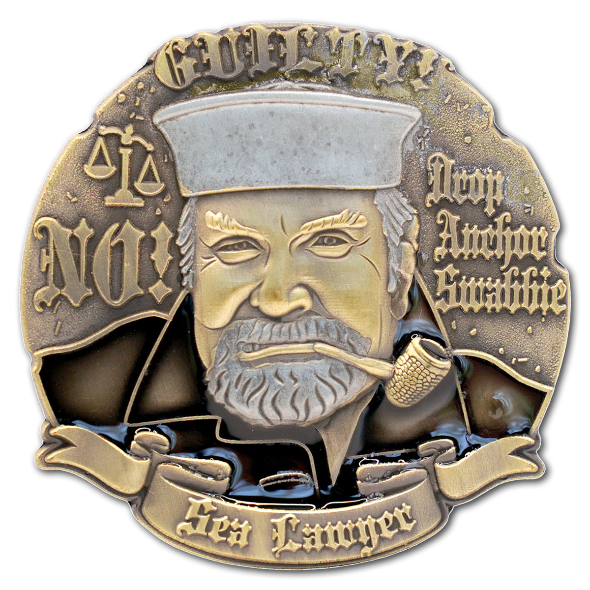 Sea Lawyer US Navy Veteran Collectible Flip Challenge Coin