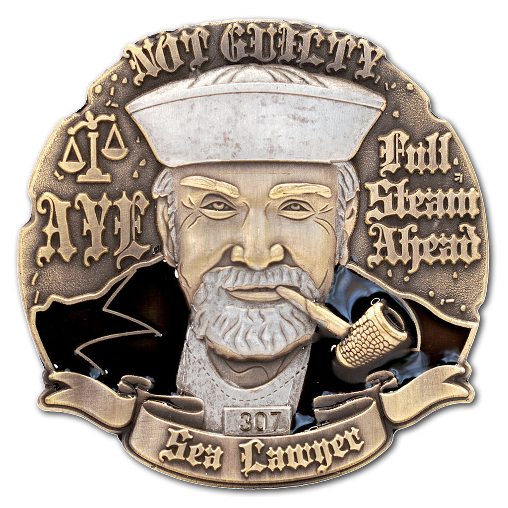 Sea Lawyer US Navy Veteran Collectible Flip Challenge Coin