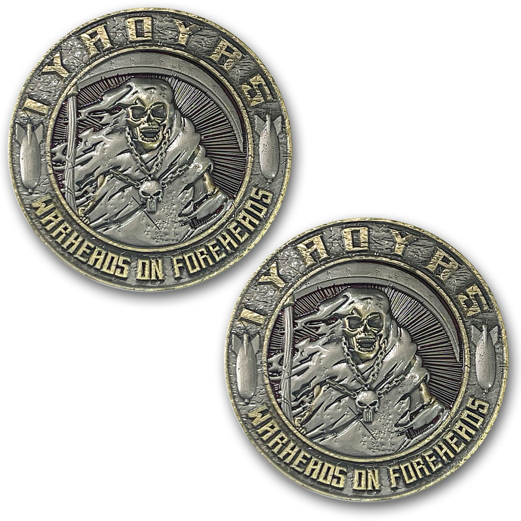 IYAOYAS Warheads On Foreheads Collectible Challenge Coin