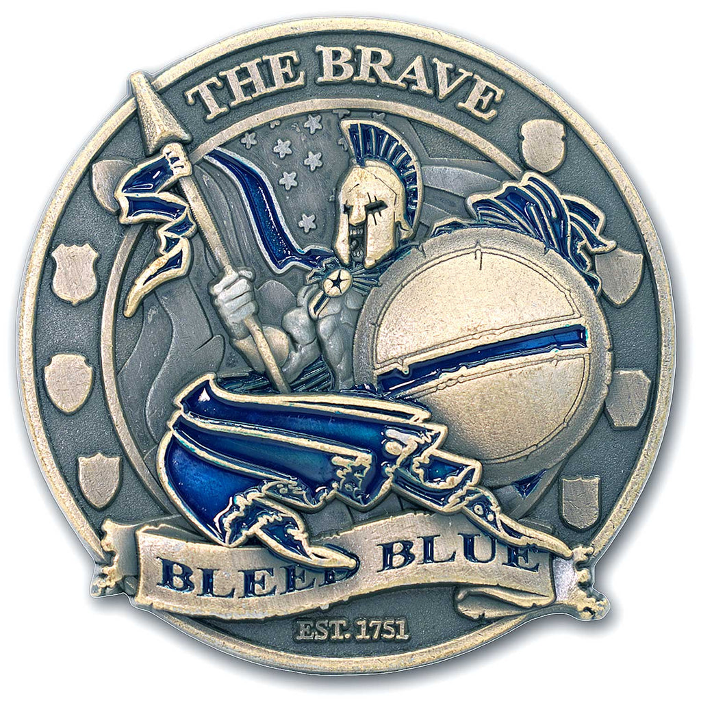 Police Officer’s Prayer Thin Line Blue Line Collectible Coin