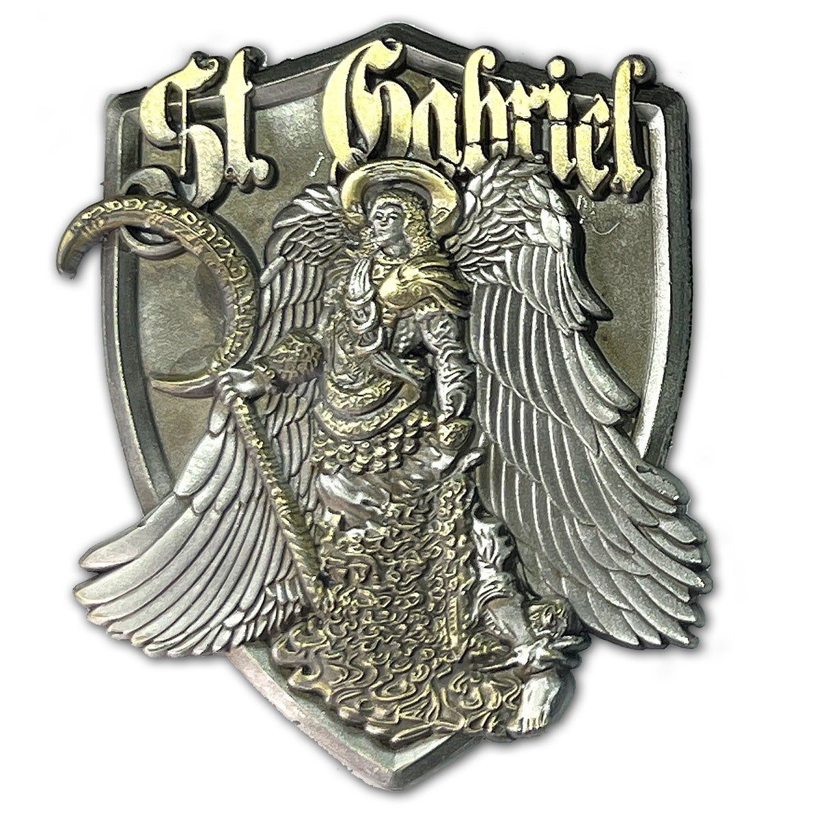 St Gabriel Patron Saint Of Police Dispatchers Collectible Prayer Challenge Coin