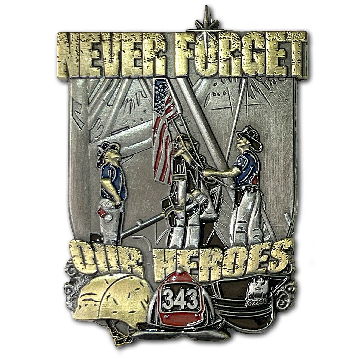 9/11 Memorial September 11th Never Forget Our Heroes 3 Inch Collectible Challenge Coin