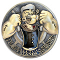 Popeye the Sailor vs Mao Tse Bluto Anti Commi Flip Collectible Challenge Coin