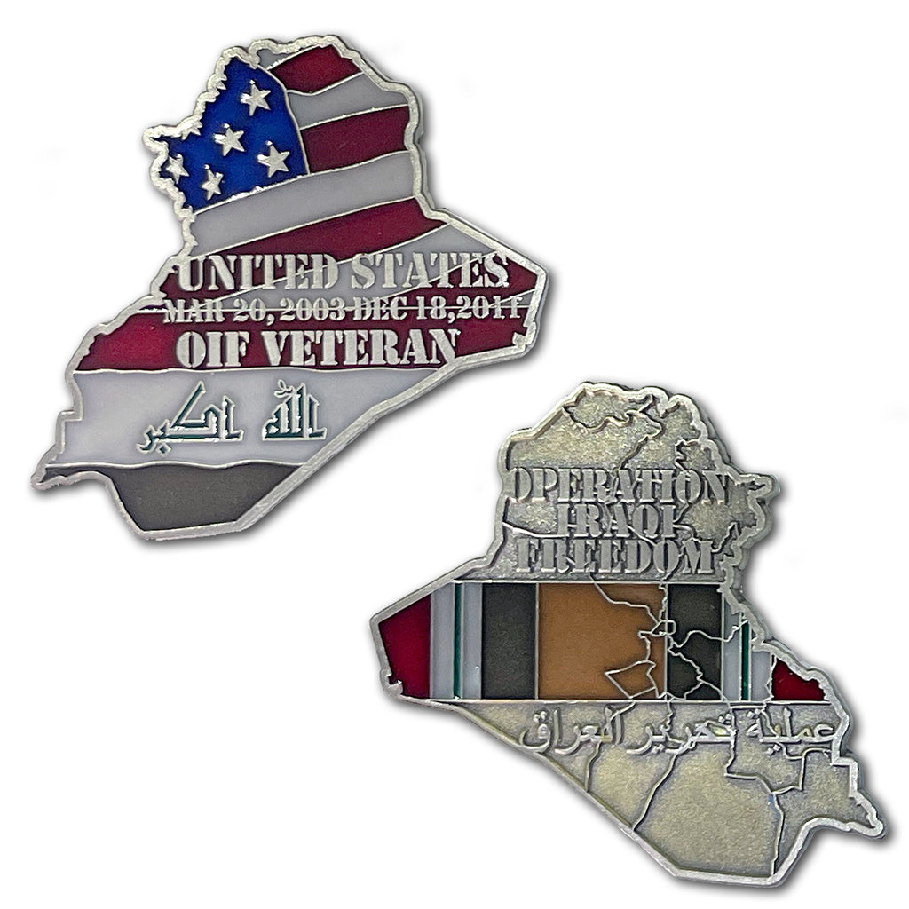 Operation Iraqi Freedom OIF Veteran Collectible Challenge Coin