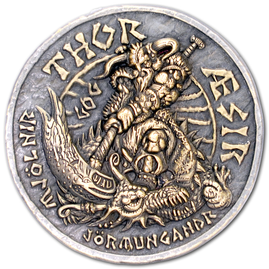 Thor Viking Norse God of Thunder Collectible Challenge Coin