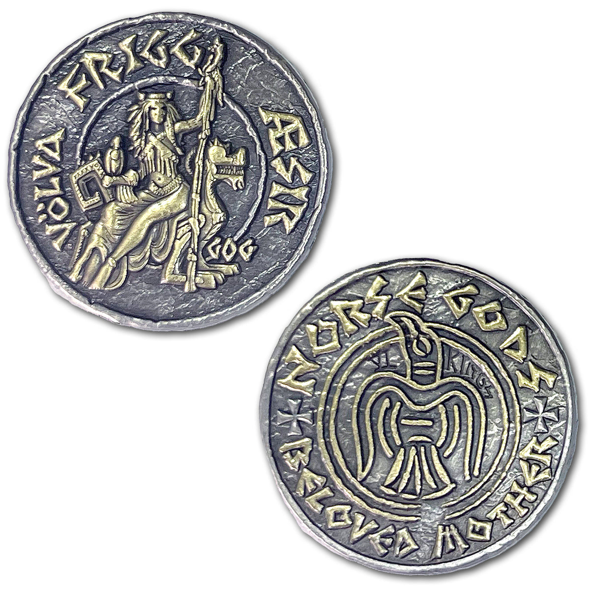 Frigg Viking Norse Mother Goddess Collectible Challenge Coin