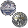 USS Iowa BB-61 Battleship World of Warships US Navy Collectible Challenge Coin