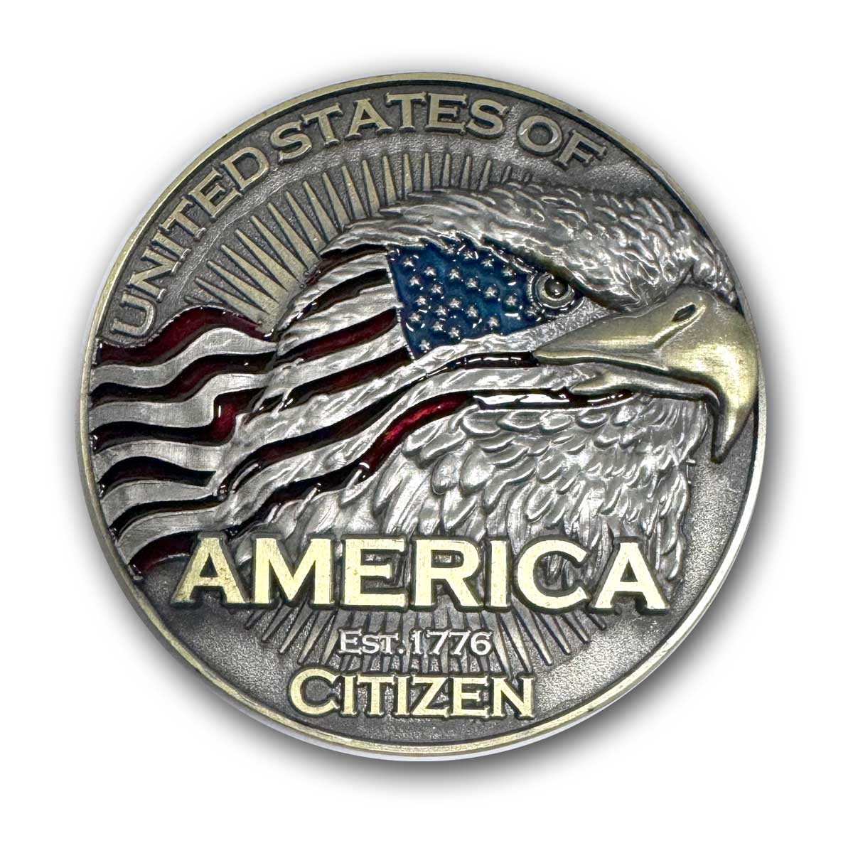 USA Citizen Tree of Liberty Thomas Jefferson Collectible Challenge Coin