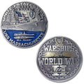 USS Massachusetts BB-59 Battleship World of Warships US Navy Challenge Coin