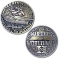 USS Lexington CV-16 Aircraft Carrier World of Warships US Navy Challenge Coin