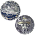 USS Yorktown CV-10 Aircraft Carrier Warships of World War 2 Collectible Challenge Coin