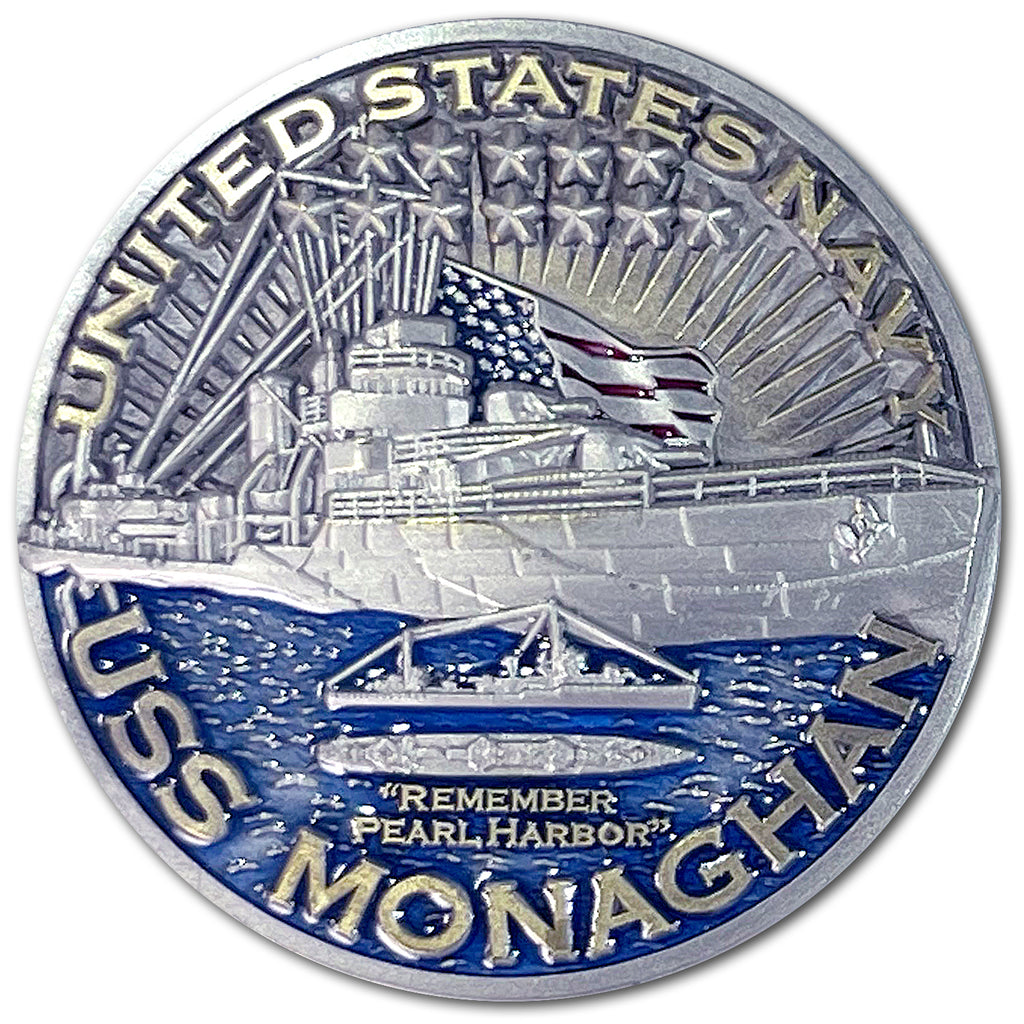 USS Monaghan DD-354 Destroyer Warships of World War 2 Collectible Challenge Coin