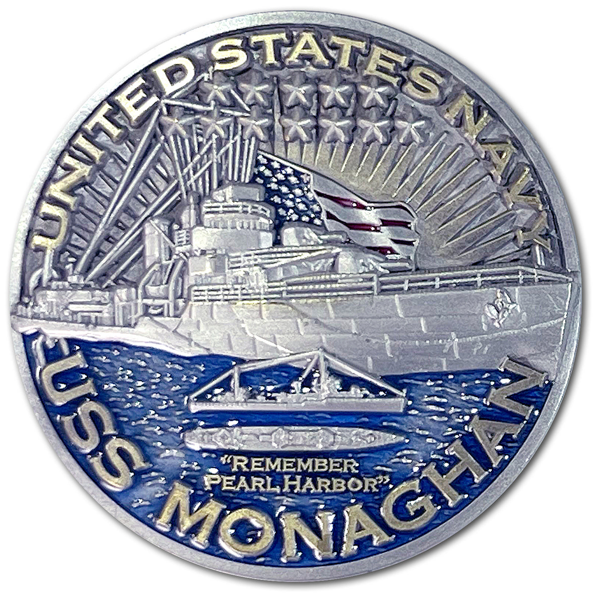 USS Monaghan DD-354 Destroyer Warships of World War 2 Collectible Challenge Coin