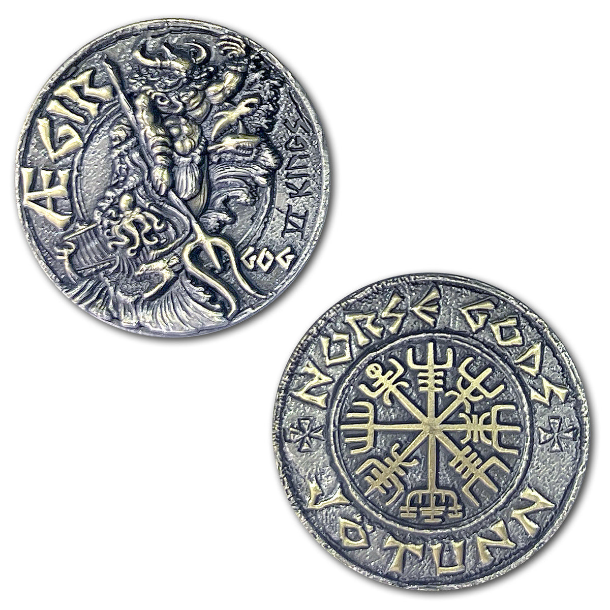Aegir Viking Norse God Jötun Ruler of The Seas Ancient Collectible Coin