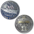 USS Wasp CV-18 Aircraft Carrier Warships of World War 2 Collectible Challenge Coin