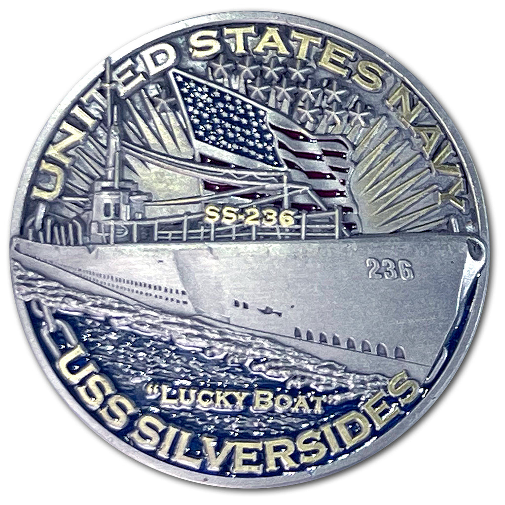 USS Silversides SS-236 Submarine Warships of World War 2 Collectible Challenge Coin