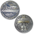 USS Indianapolis CA-35 Heavy Cruiser Warships of World War 2 Collectible Challenge Coin