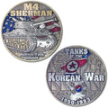 M4 Sherman 105mm Medium Tanks of The Korean War Collectible Challenge Coins