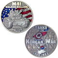 M41 Walker Bulldog 76mm Light Tanks of The Korean War Collectible Challenge Coins