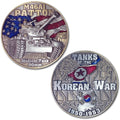 M46A1 Patton 90mm Medium Tanks of The Korean War Collectible Challenge Coins