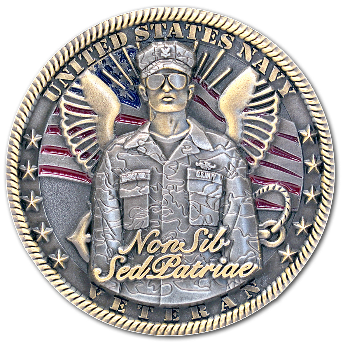 US Navy Veteran Military Collectible Challenge Coin
