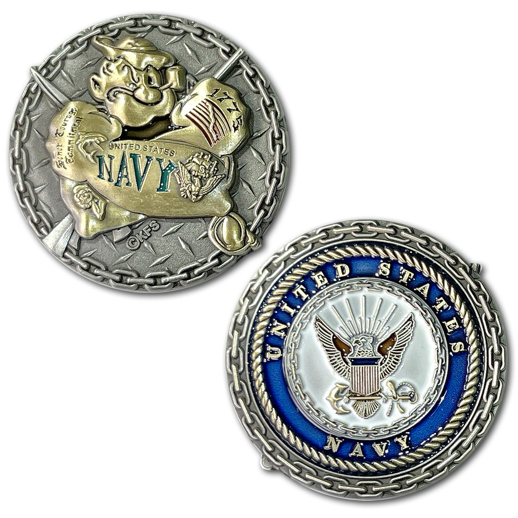 Popeye Don’t Tread On Me 1775 Patriotic US Navy Coin