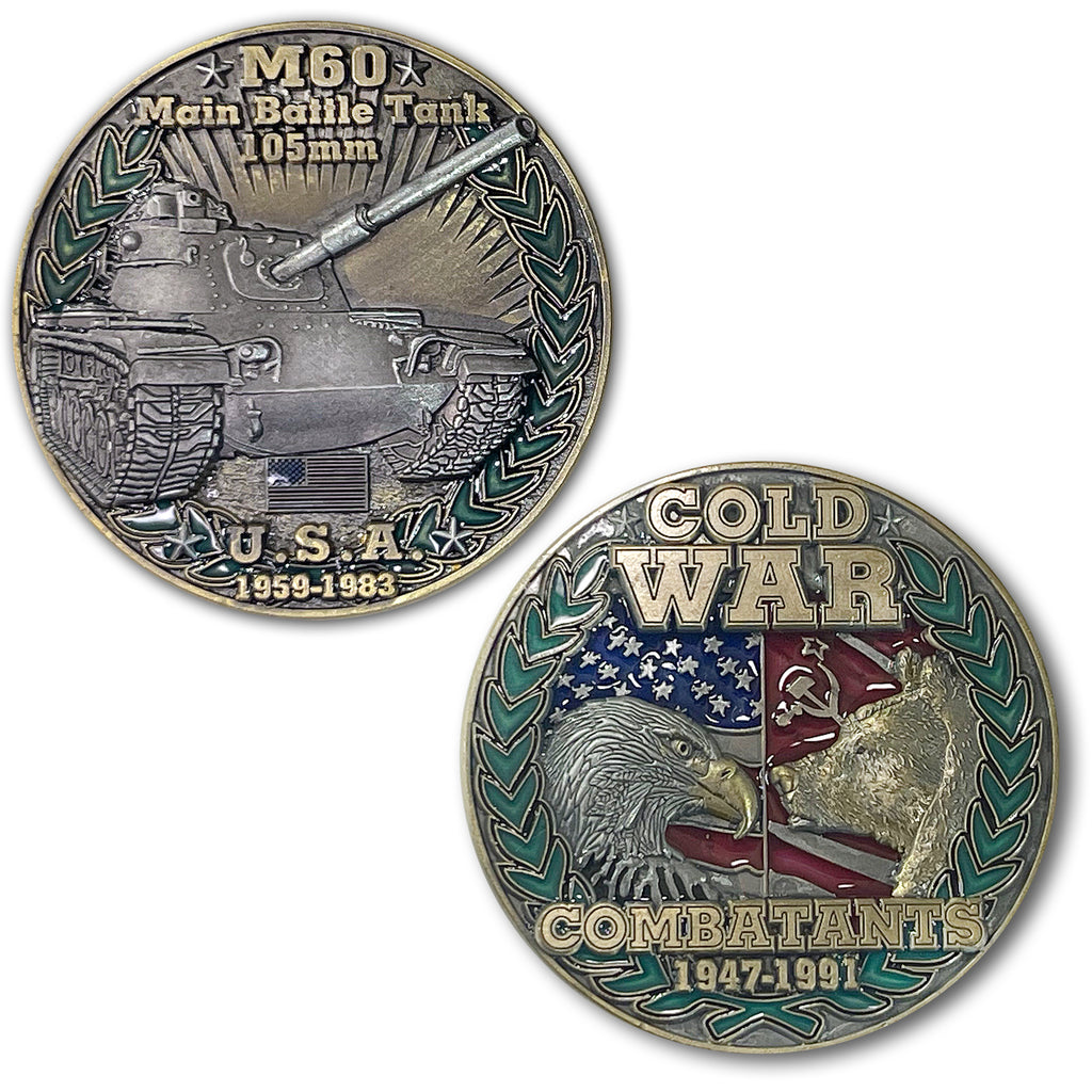 M60 MBT Medium Battle Tank USA Cold War Combatants Challenge Coin