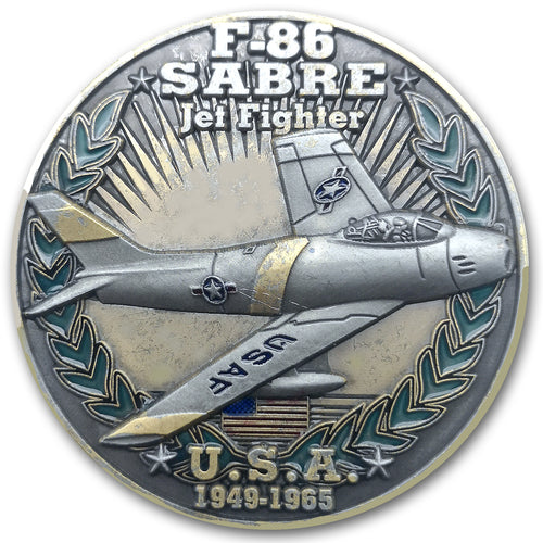 F-86 Sabre USA Cold War Combatants Challenge Coin