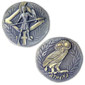 Athena Goddess Of Wisdom and Combat Greek God Ancient Collectible Coin