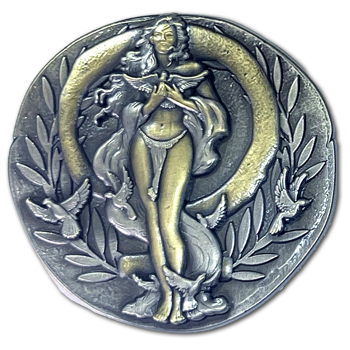 Aphrodite God Of Love And Beauty Ancient Collectible Coin
