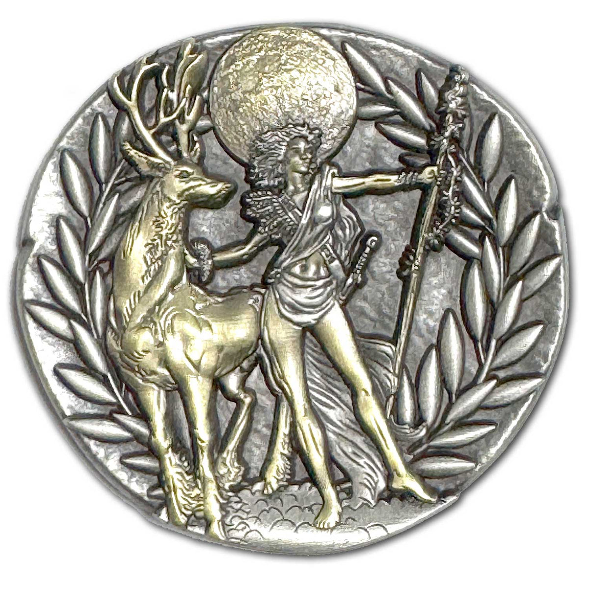 Artemis Greek Goddess of Nature, Childbirth, Wildlife, Healing, The Hunt Ancient Collectible Coin