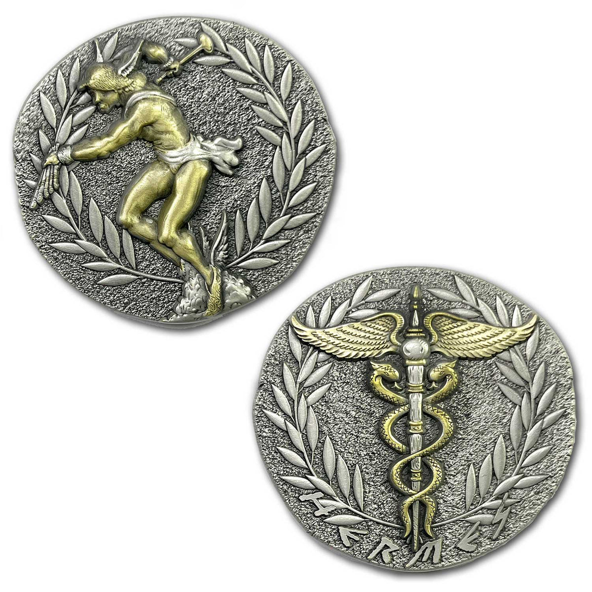 Hermes Greek Messenger of The Gods of Travelers, Merchants, Thieves, Ancient Collectible Coin