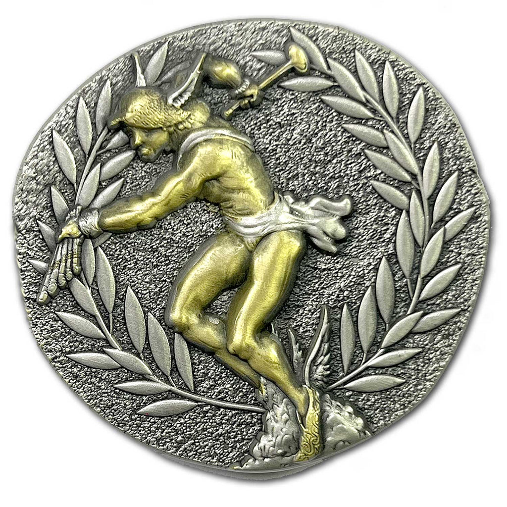 Hermes Greek Messenger of The Gods of Travelers, Merchants, Thieves, Ancient Collectible Coin