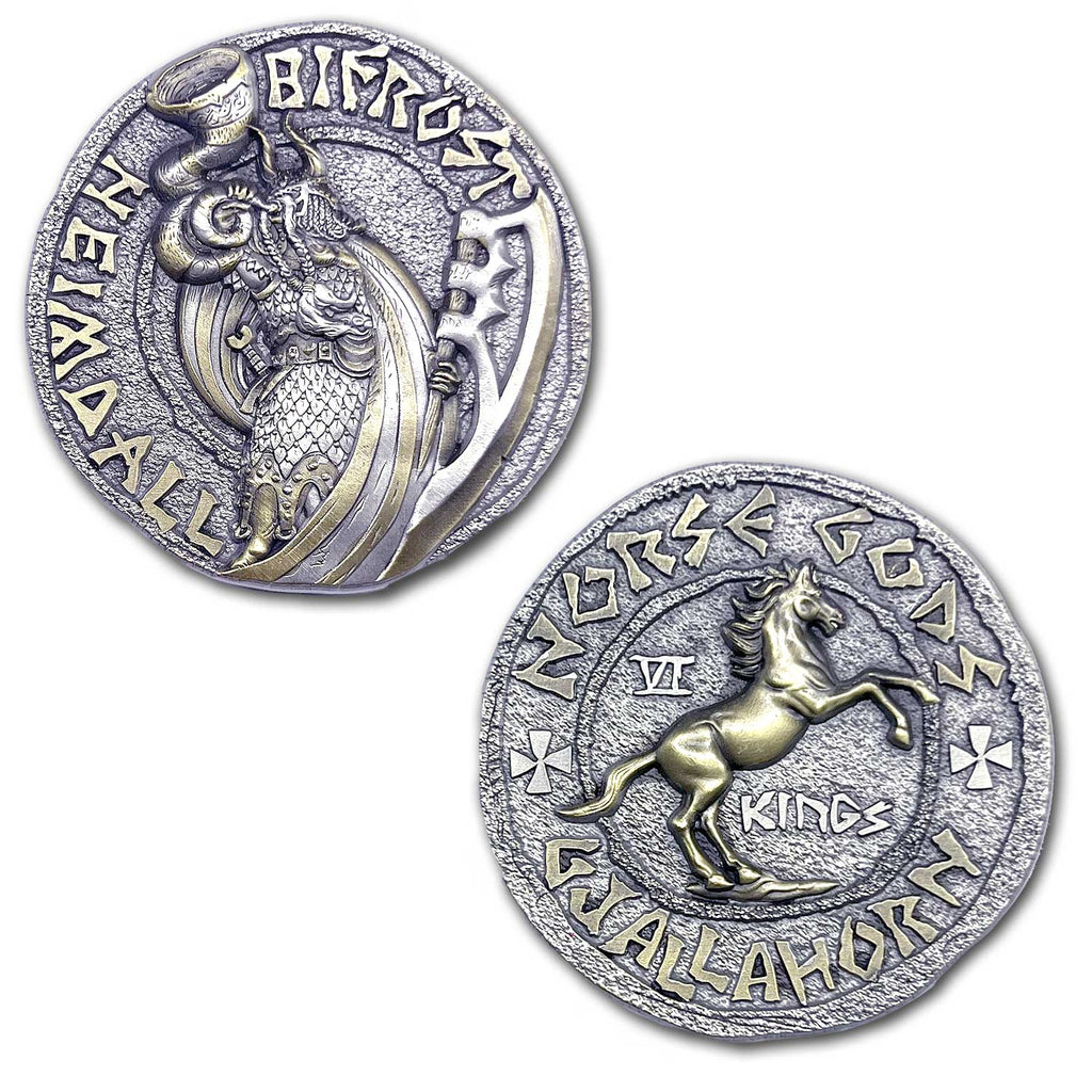 Heimdall Viking Norse God Vigilance, Loyalty and Guardian of The Bifröst, The Rainbow Bridge Ancient Collectible Coin