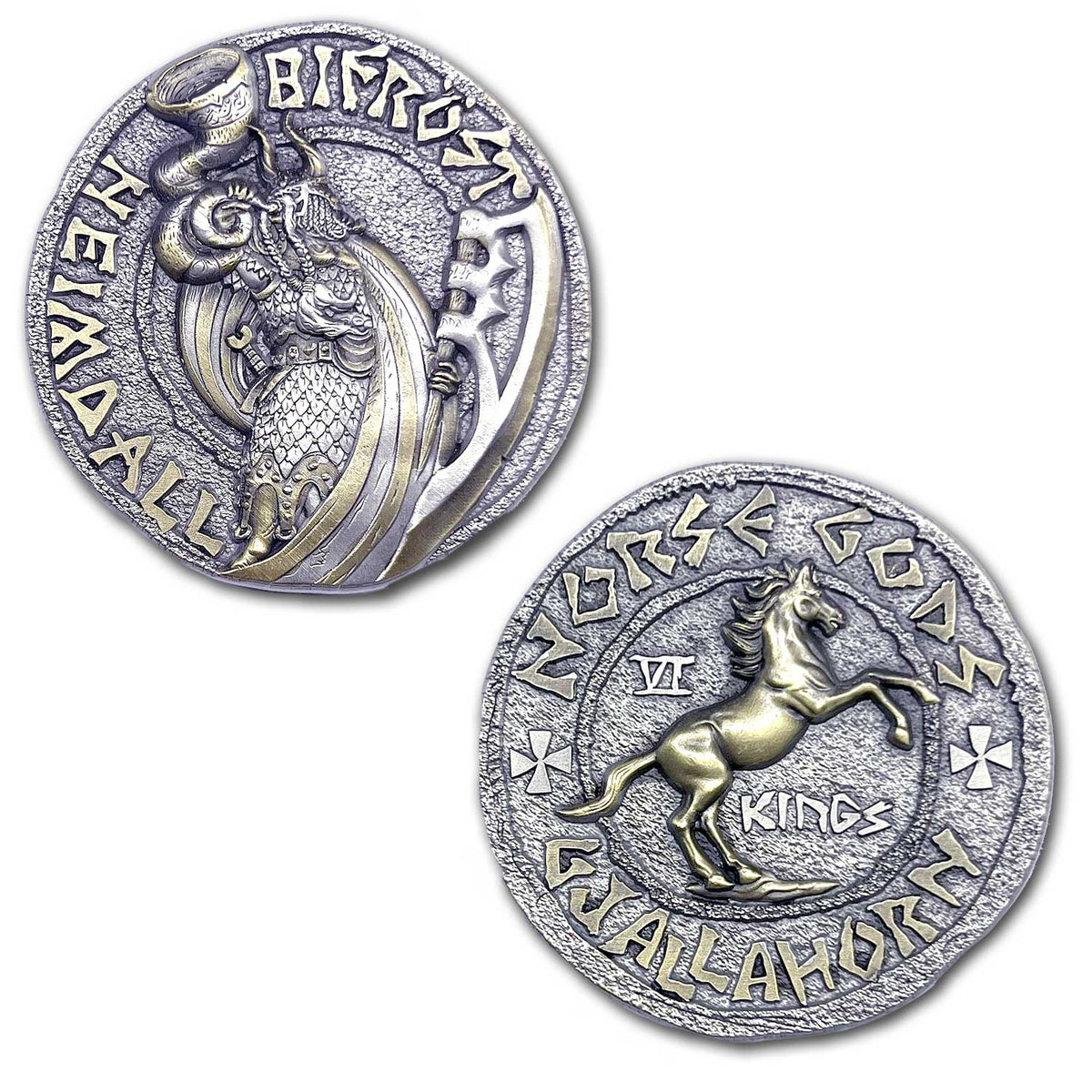 Heimdall Viking Norse God Vigilance, Loyalty and Guardian of The Bifröst, The Rainbow Bridge Ancient Collectible Coin