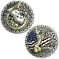 Popeye The Sailor US Navy Chiefs Veteran Collectible Challenge Coin