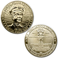 Fleet Admiral William Bull Halsey Great American Heroes Gold Clad Coin