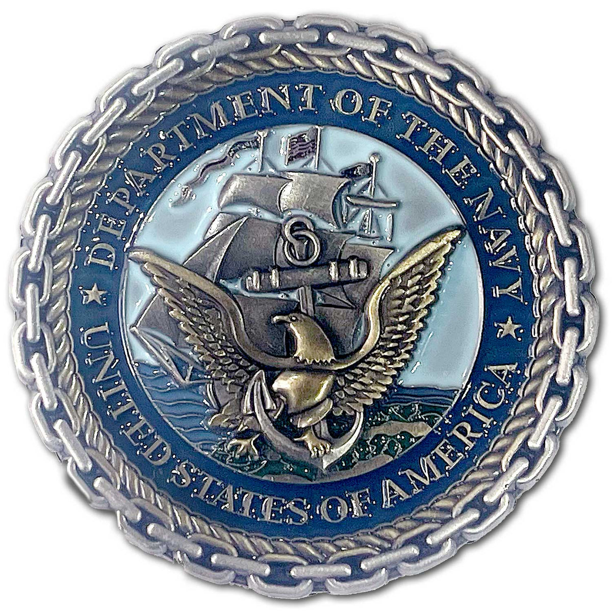 US Navy CVN-67 John F. Kennedy Aircraft Carrier Collectible Challenge Coin