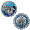 US Navy CV-65 Enterprise Aircraft Carrier Collectible Challenge Coin